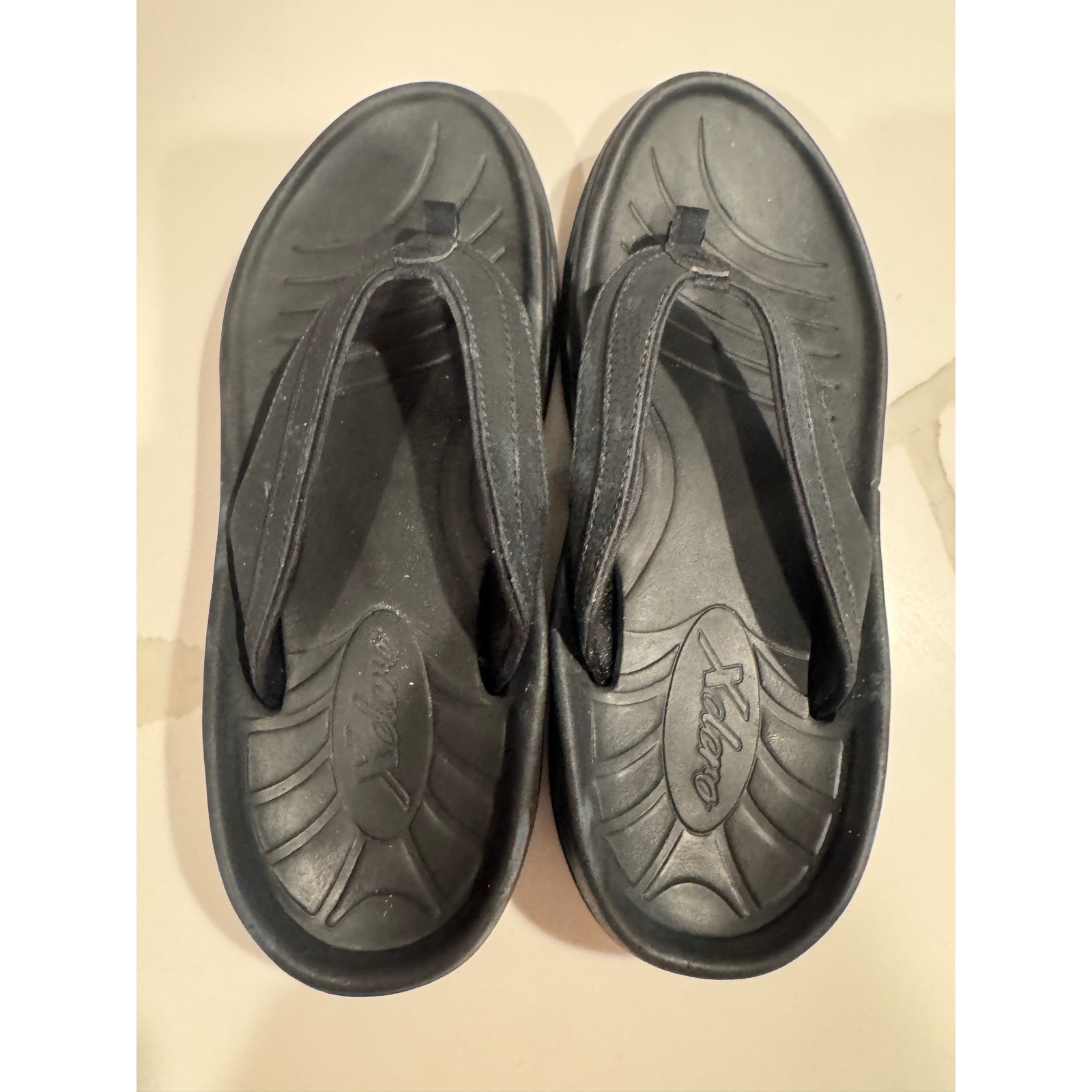 Xelero Black Thong Sandals Mens 10 Orthotic Comfort Flip Flops Stability Shoes